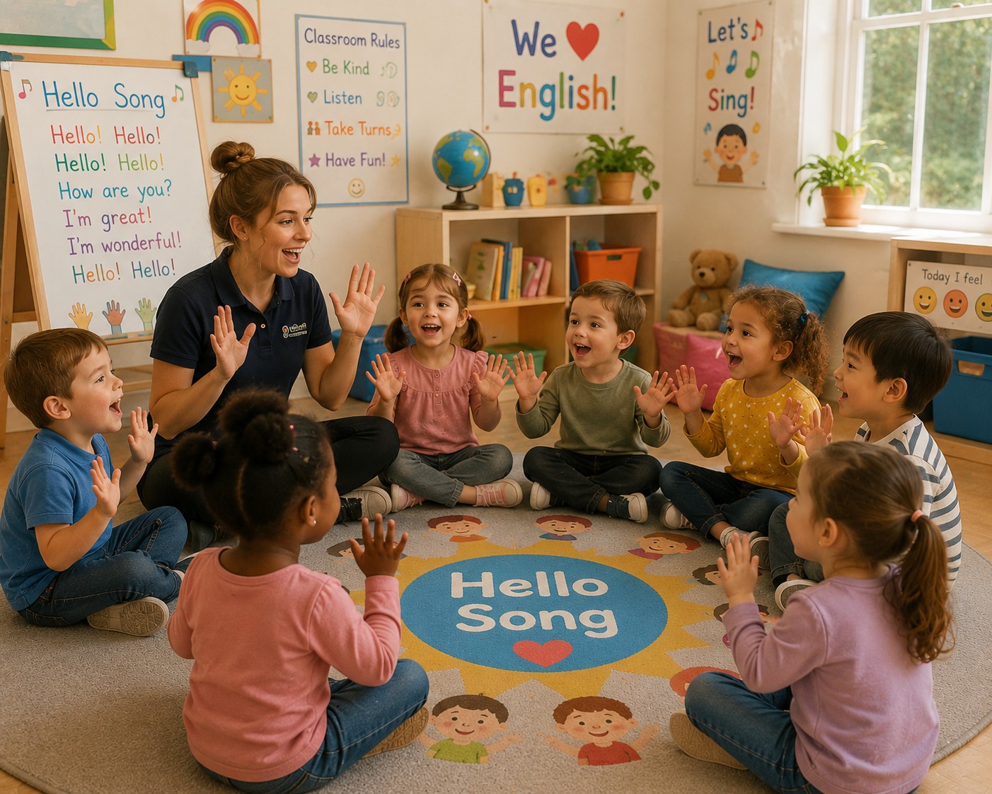 Enfants qui chantent en anglais